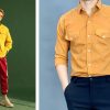 Top 10 mẫu áo sơ mi nam màu vàng giúp phái mạnh tự tin và lịch lãm