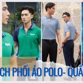 Cách phối áo polo- quần âu - đồng phục Hải Anh