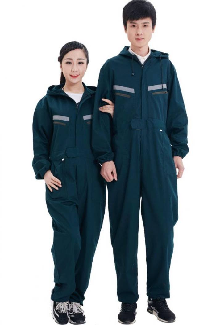 Đồng phục bảo hộ lao động áo liền quần thiết kế linh hoạt