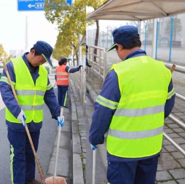 Động phục dành cho nhân viên vệ sinh khu đô thị