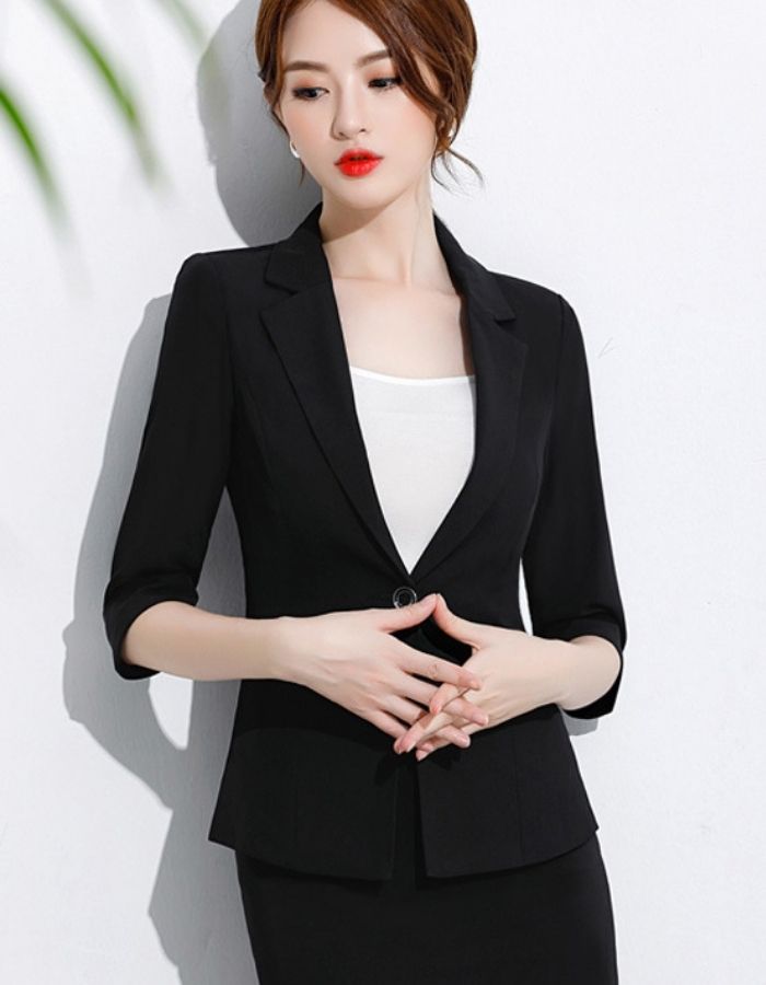Bộ vest nữ công sở  phong cách thời trang thu đông thanh lịch  Thời trang   Việt Giải Trí
