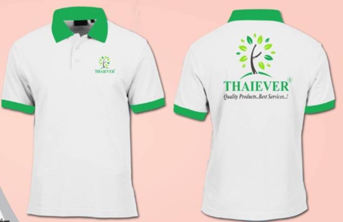 Mẫu áo đồng phục công ty màu trắng của Thaiever.
