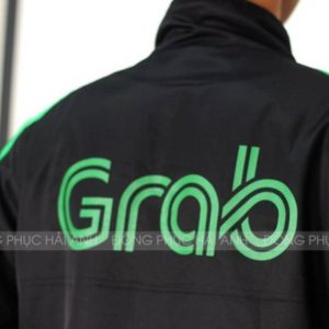 Mấu áo khoác đồng phục công ty Grabbike