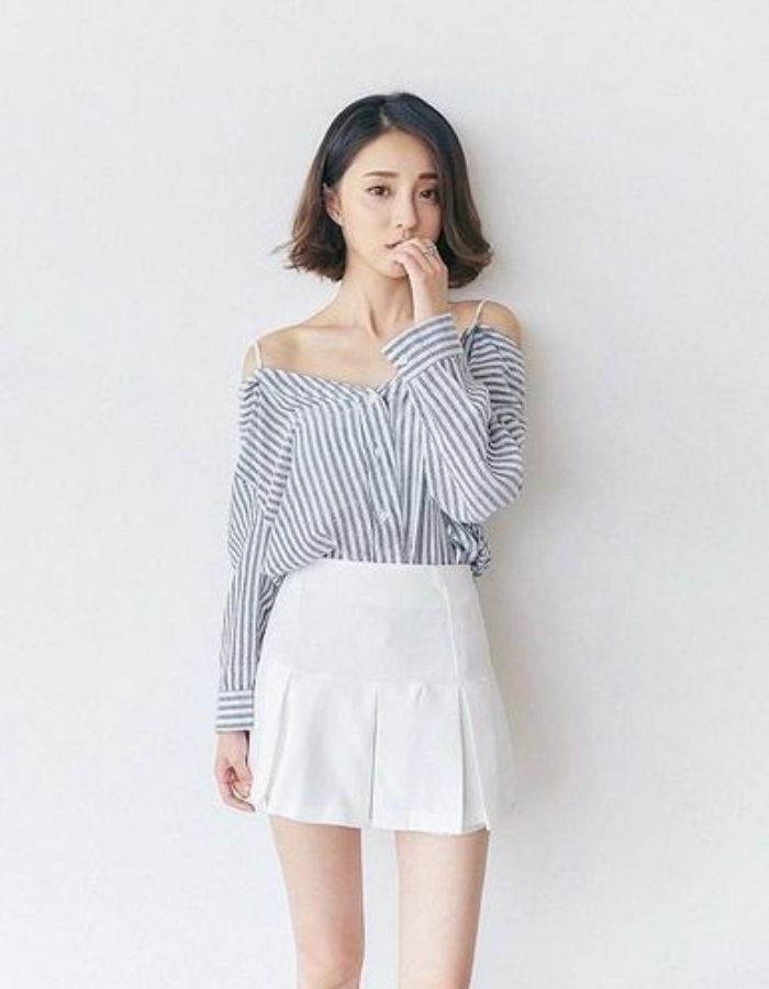 20/V109/01/VÁY ÔM, TRỄ 1 BÊN VAI, DT, ĐEN Zen Fashion