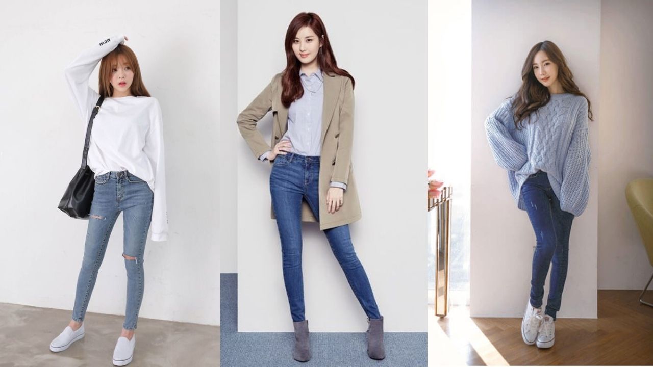 Top 10 cách phối đồ mùa đông với quần jean chuẩn stylist chuyên nghiệp