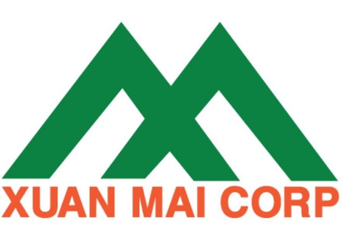 Logo trên báo đồng phục công ty Xuân Mai
