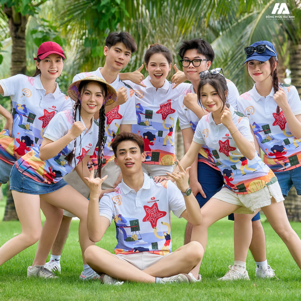 mẫu áo phông nhóm đi biển make your dream