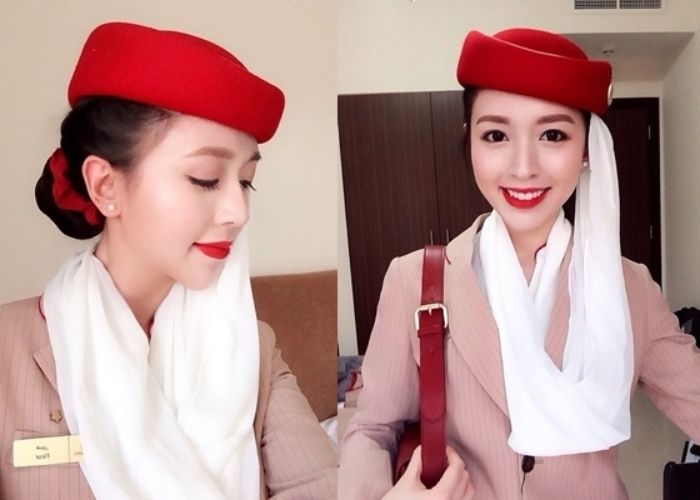 Nữ tiếp viên người Việt làm việc cho Emirates gây sốt vì quá xinh đẹp