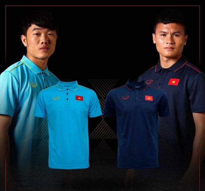 2 Mẫu áo di chuyển chủ yếu của đội tuyển quốc gia Việt Nam