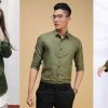 Top 10 mẫu áo sơ mi màu xanh rêu đẹp nhất dành cho cả nam và nữ