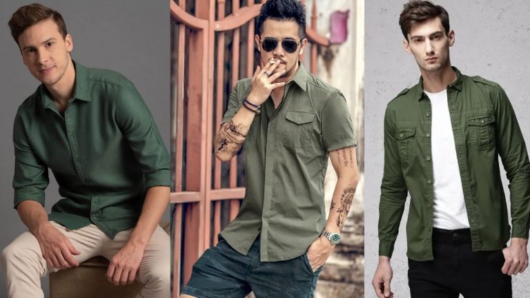 Top 10+ mẫu áo sơ mi nam màu xanh lá cây cực chất cho phái mạnh