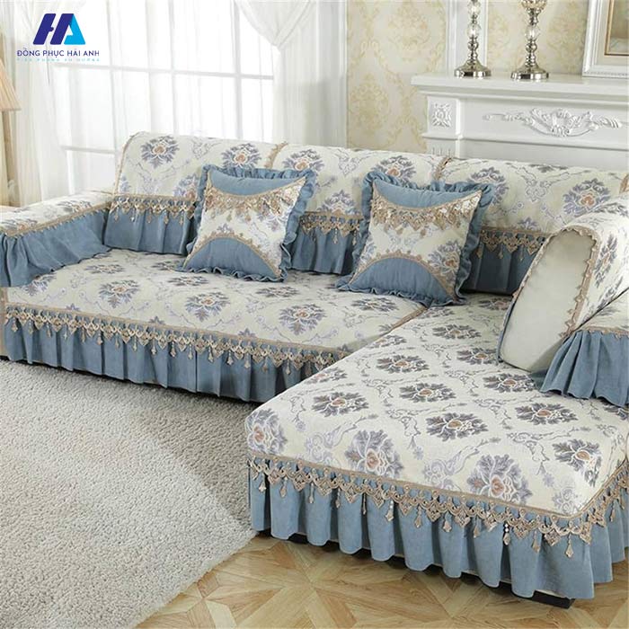 Vải Jacquard được sử dụng để may các loại vải bọc ghế sofa 