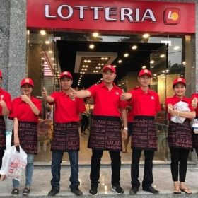 Đồng phục nhân viên lotteria chất lượng cao
