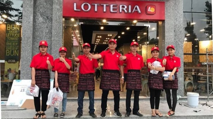 Đồng phục nhân viên lotteria chất lượng cao