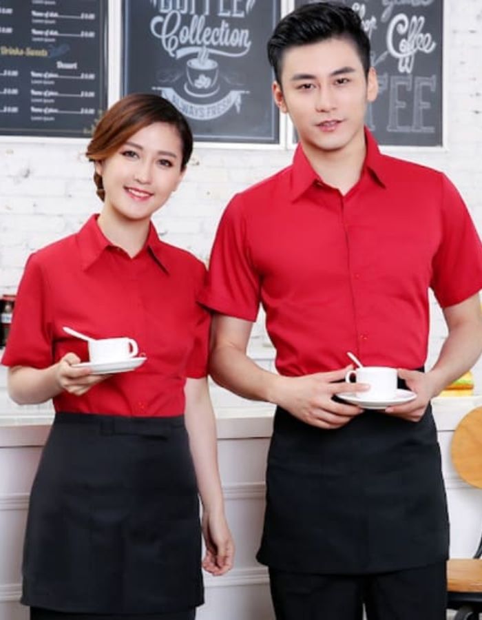 Đồng phục quán cafe tạo ấn tượng trong mắt khách hàng