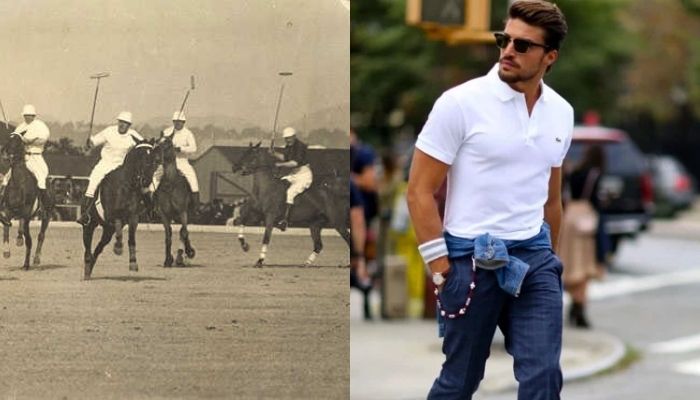Hình ảnh áo polo ngày xưa và hiện nay