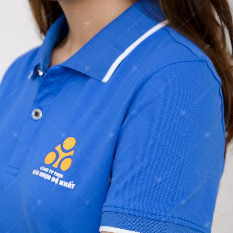 Logo trên ngực áo đồng phục công ty nhựa đệ nhất