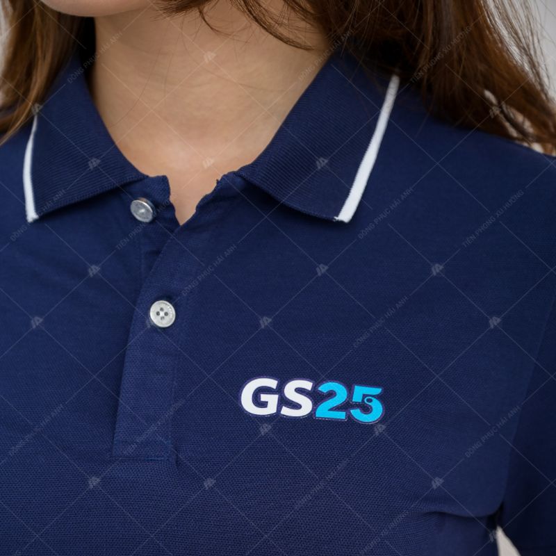 Logo áo đồng phục tại công ty GS25