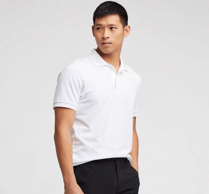 Áo phông Polo Uniqlo nữ trắng  00 white  UNI JAPAN