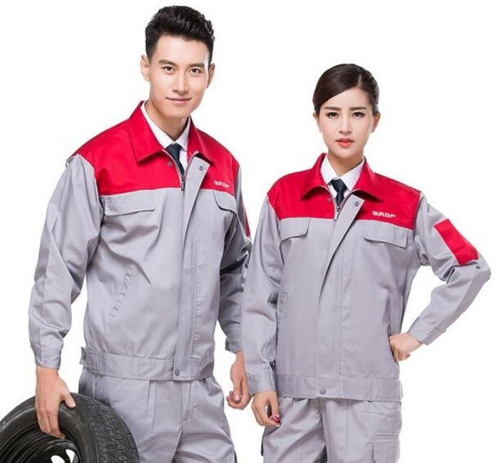 Trang phục nhân viên công ty kỹ thuật cơ khí trong bộ đồng phục