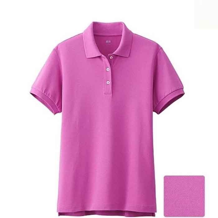 Mẫu áo phông polo màu hồng tím nổi bật