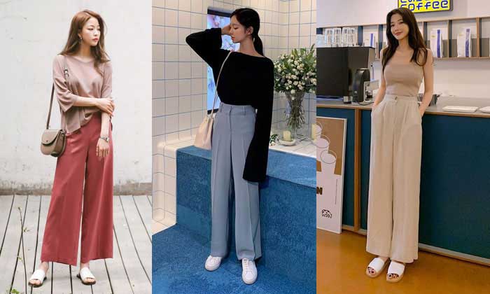 Thêm các mẫu áo công sở Hàn Quốc đẹp phối cùng quần culottes