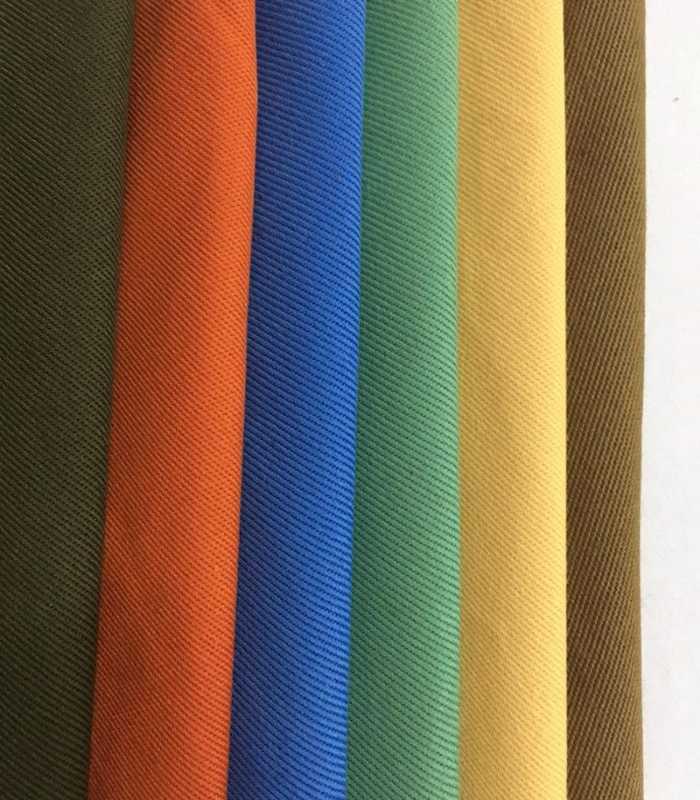 Mẫu vải kaki bền, nhiều màu sắc