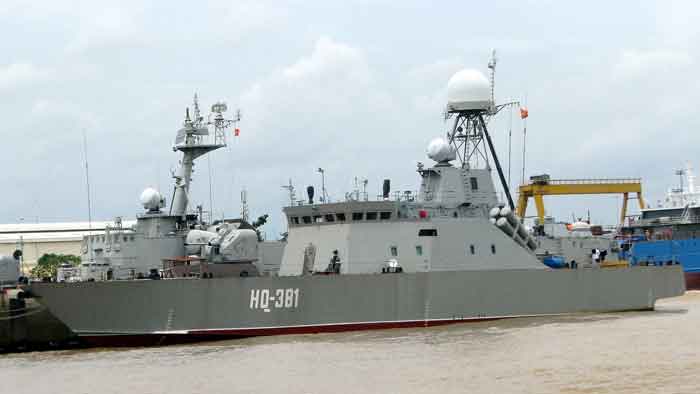 Mẫu tàu chiến đầu tiên được sản xuất tại Việt Nam