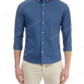 Thời trang áo sơ mi nam công sở Oxford túi xanh navy