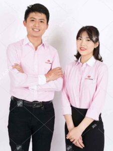 Đồng phục áo sơ mi nữ công sở phong cách Hàn