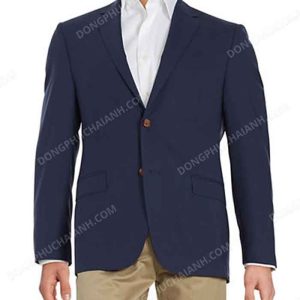 Đồng phục áo vest nam công sở dáng rộng xanh than