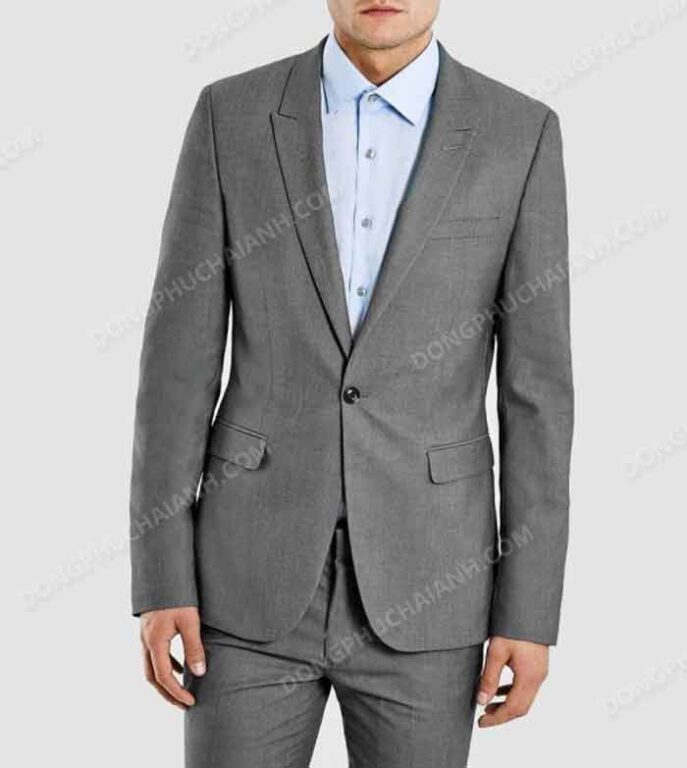 Đồng phục áo vest nam công sở phối túi thời trang