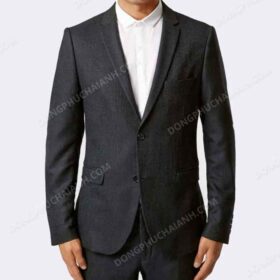 Đồng phục áo vest nam công sở màu xám ghi cổ điển