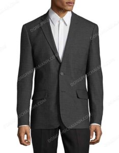 Đồng phục áo vest nam công sở túi ẩn màu đen