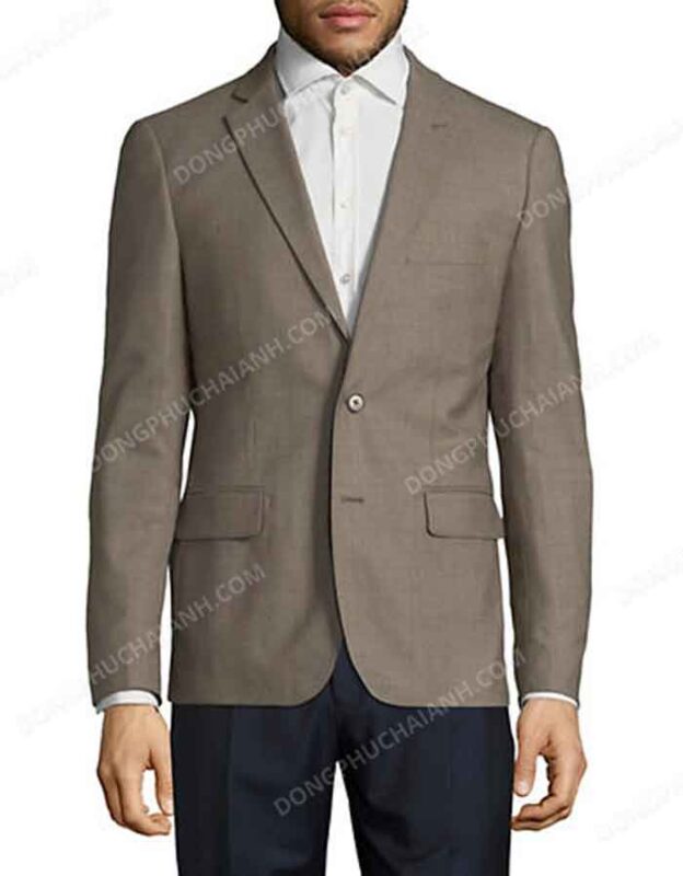 Vest công sở đồng phục cho nam màu nâu nhạt