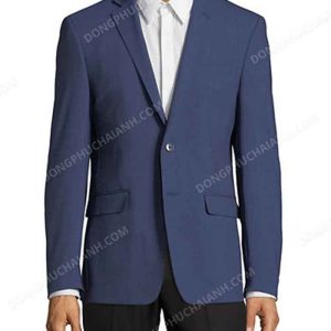 Đồng phục áo vest nam công sở xanh dương sang trọng