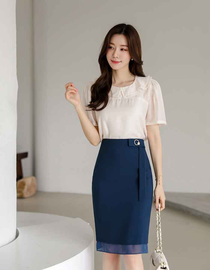Chân váy phong cách chị em Hàn Quốc