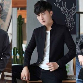 5 Kiểu áo khoác cổ trụ nam dáng đứng Hàn Quốc đẹp nhất
