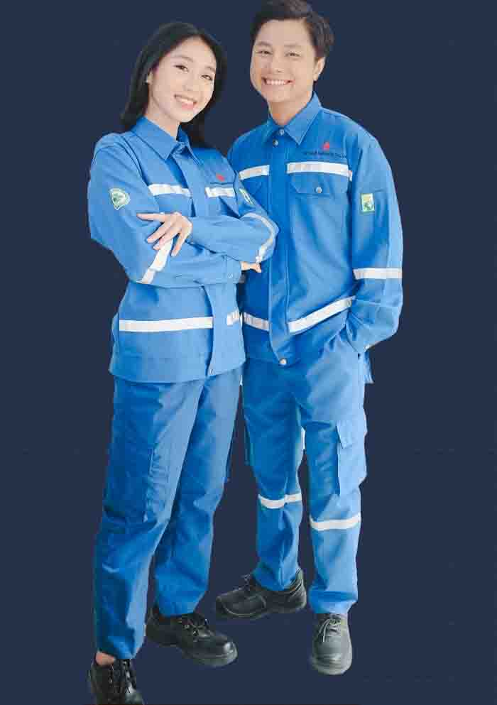 Đồng phục bảo hộ màu xanh lá do Bamboo Uniform sản xuất