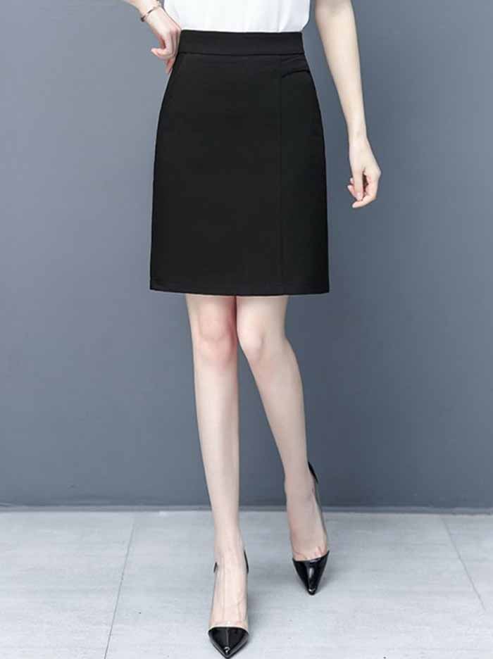 Chân váy công sở Thời trang Hải Anh thiết kế với chất vải mềm mại