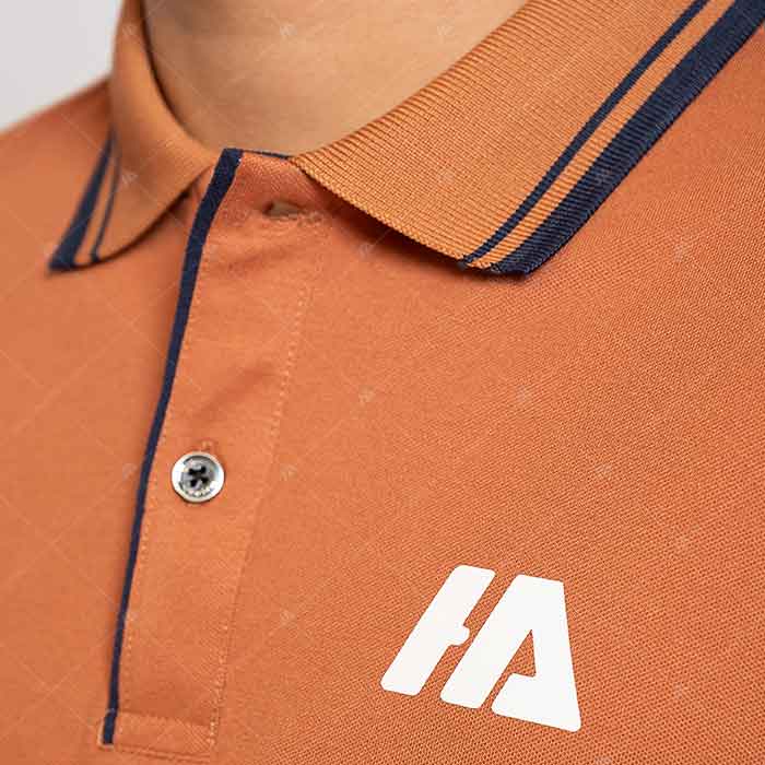 Áo polo đồng phục công ty dáng suông in logo