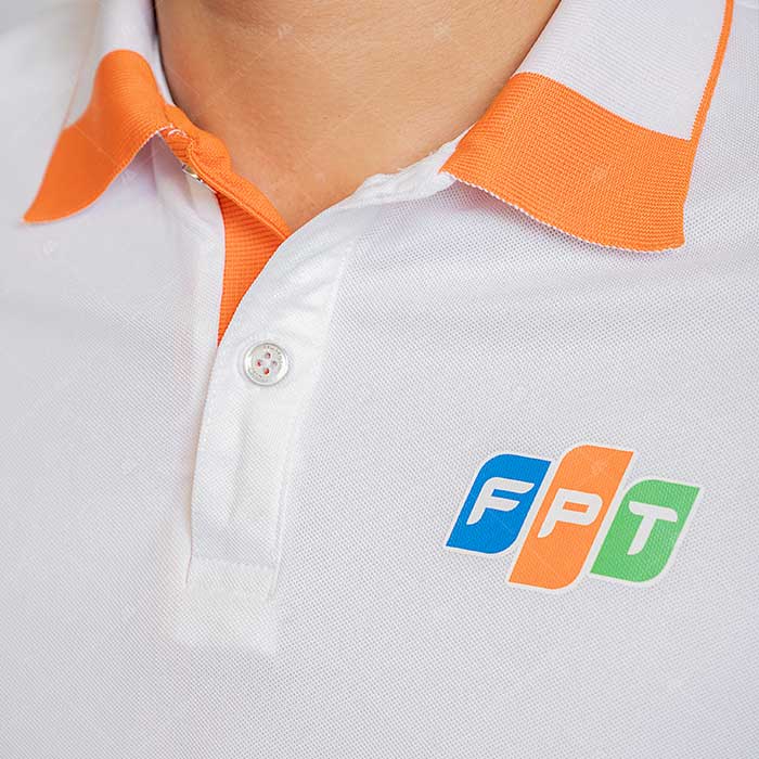 Đồng phục FPT áo polo in logo công nghệ chuyển nghiệt