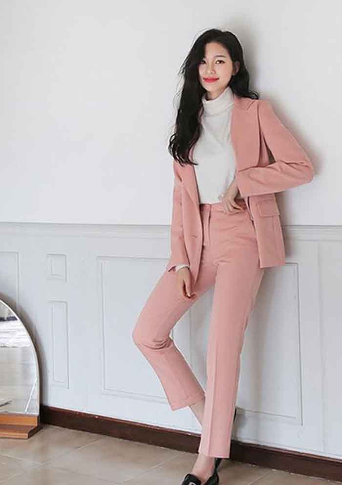 Phong cách Hàn Quốc tone màu pastel hồng nhạt nữ tính