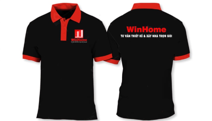 Đồng phục mang thương hiệu WinHome được in sắc nét bởi Printstyle