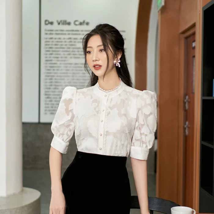 Các kiểu áo sơ mi nữ Hàn Quốc tay lỡ được ưa chuộng bởi sự thoải mái và lịch sự