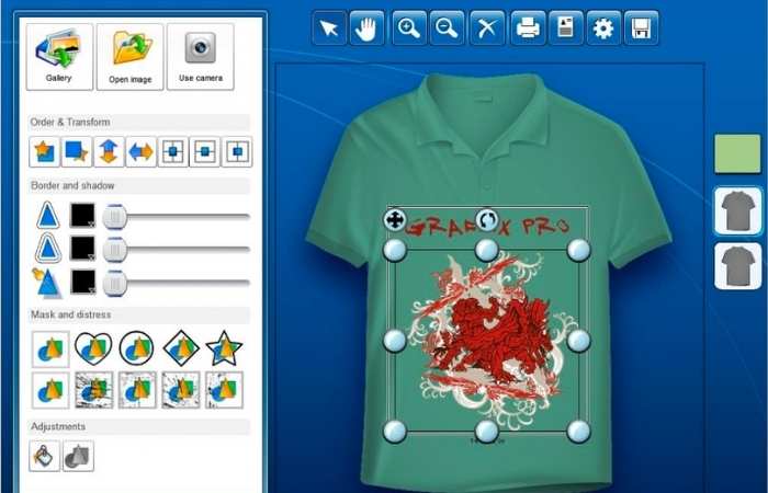 Công cụ Graffix Pro Studio giúp việc thiết kế áo T-shirt trở nên dễ dàng