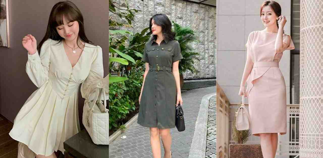 Phụ nữ Hàn xử lý thế nào với mẫu váy công sở dài quá đầu gối?