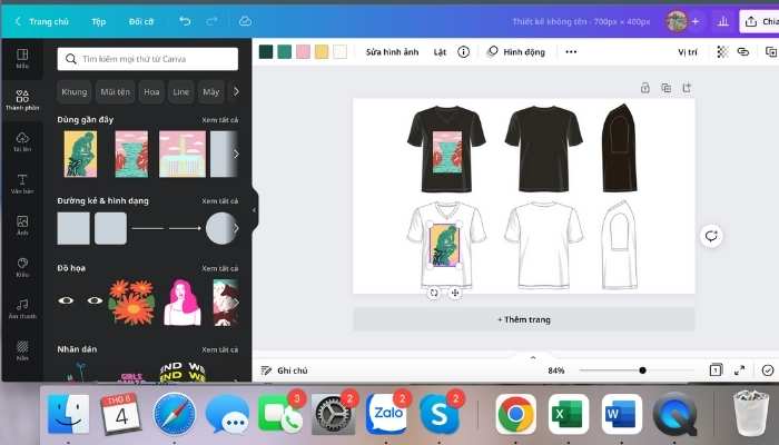 Tự thiết kế áo T-shirt bằng phần mềm trực tuyến Canva