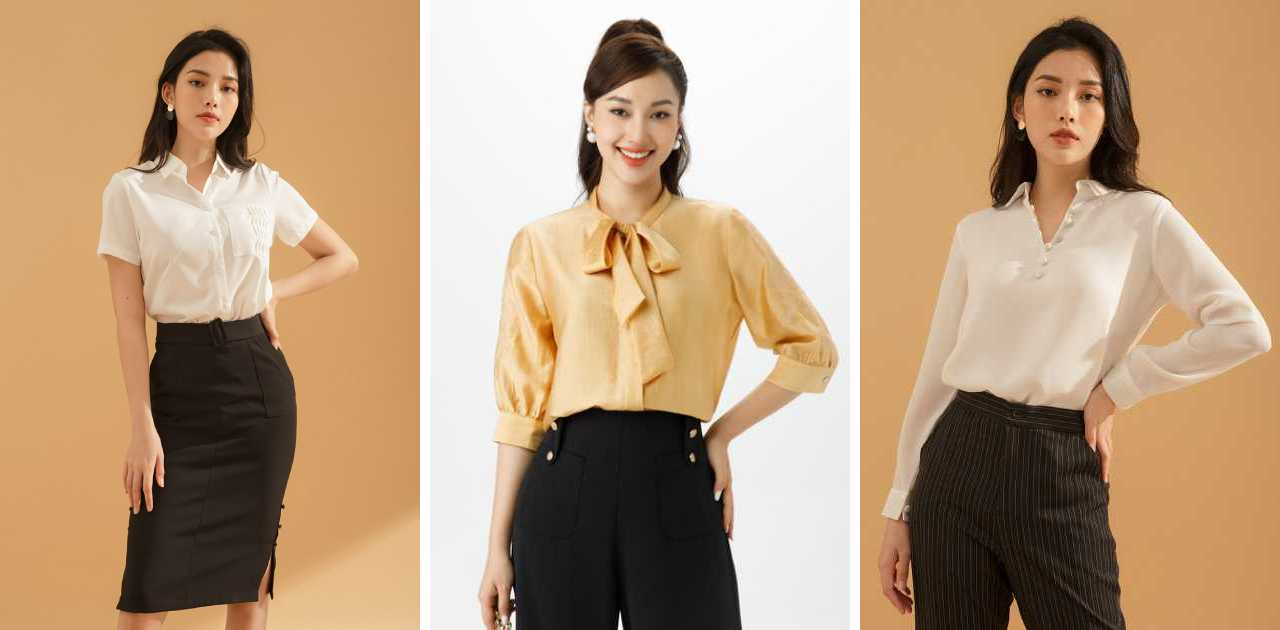 10+ Mẫu Áo Sơ Mi Nữ Cao Cấp Hàng Hiệu Cách Điệu Sang Chảnh