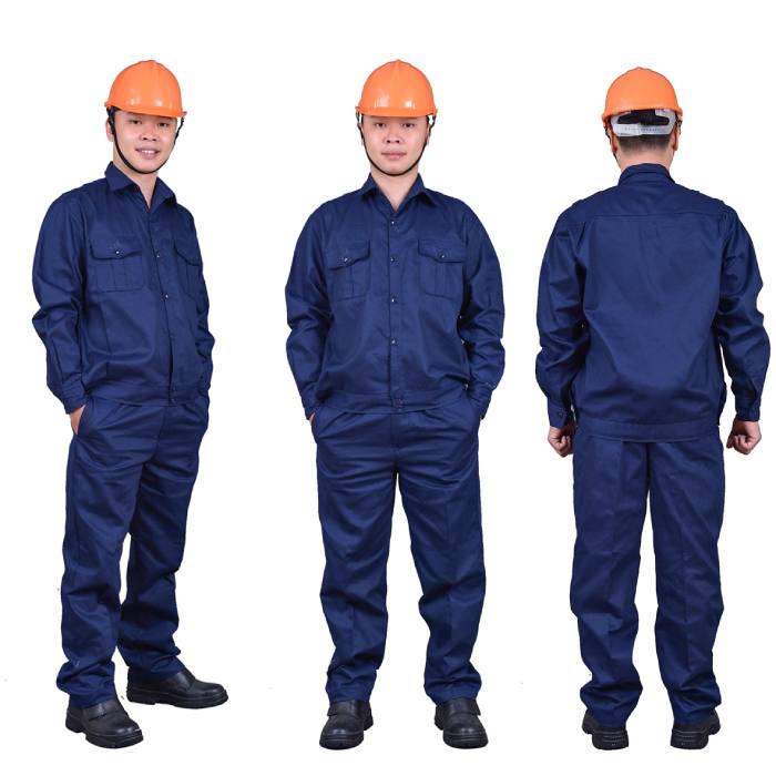 Quần áo thi công được sản xuất từ chất vải thoáng khi cao cấp, giúp mang lại sự thoải mái cho người mặc